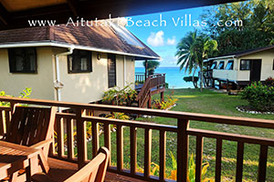 view of the ocean from the lagoon view villa veranda